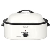 Sunvivi Electric Roaster Oven with Self-Basting Lid and Removable Pan- 18-Quart, White