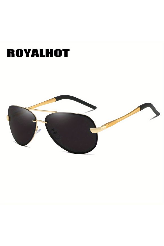 RoyalHot  Polarized Frog Mirror Metal Riding Outdoor Driving Fashion Glasses UV400