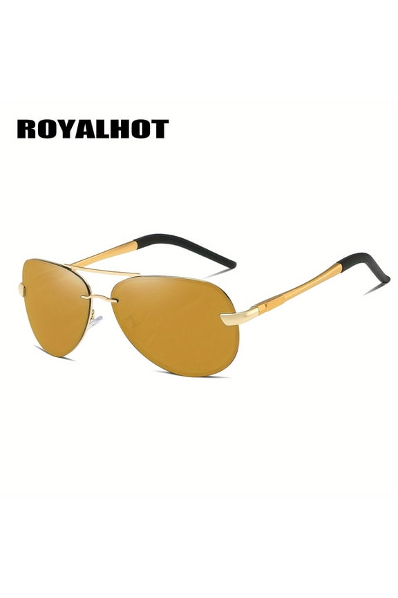 RoyalHot  Polarized Frog Mirror Metal Riding Outdoor Driving Fashion Glasses UV400