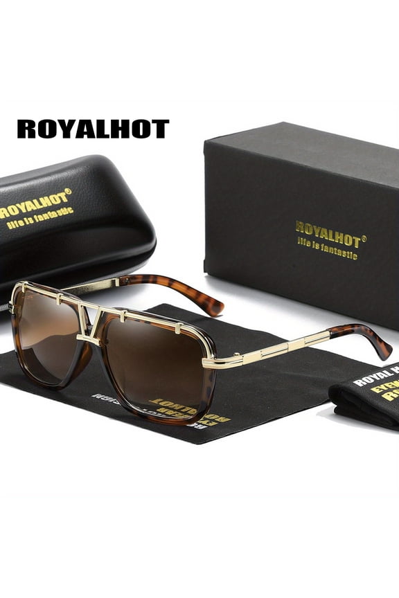 RoyalHot Unisex Classic Full Frame Sunglasses Oversize Frame Fishing Outdoor Sunglasses