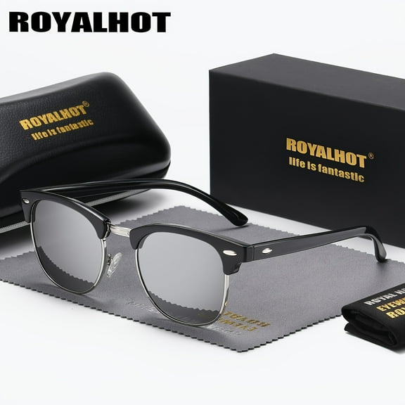 RoyalHot Unisex Square Plastic Polarized Fashion Sunglasses Eyewear UV400
