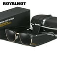 thumbnail image 1 of RoyalHot Unisex Trendy Full Frame Sunglasses Outdoor Adventure Square Frame Polarized Sunglasses UV400, 1 of 5