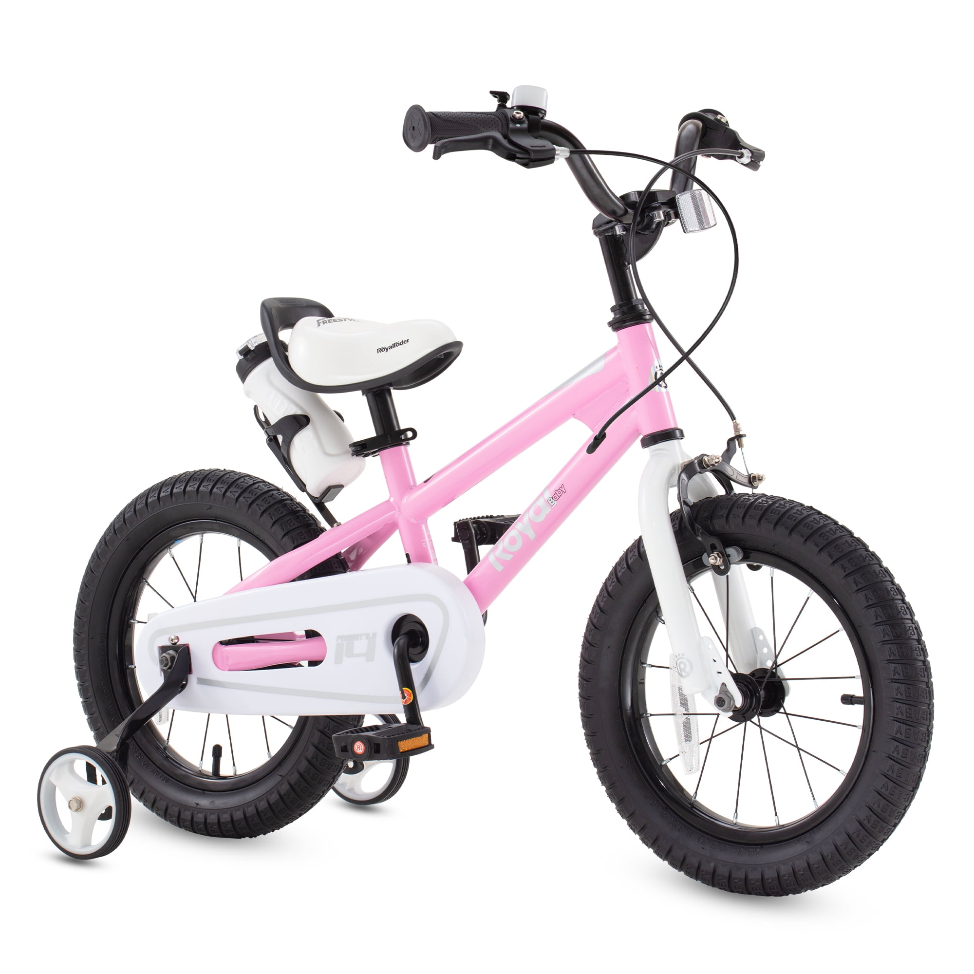 Royalbaby Boys Girls Kids Bike 12 In BMX Freestyle Pink Hand