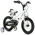 thumbnail image 1 of Royalbaby Boys Girls Kids Bike 12 In BMX Freestyle White 2 Hand Brakes Bicycles with Training Wheels Child Bicycle, 1 of 8