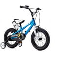 thumbnail image 1 of Royalbaby Boys Girls Kids Bike 16 In BMX Freestyle Blue 2 Hand Brakes Bicycles with Training Wheels Child Bicycle, 1 of 12