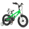 thumbnail image 1 of Royalbaby Boys Girls Kids Bike 16 In BMX Freestyle Green 2 Hand Brakes Bicycles with Training Wheels Child Bicycle, 1 of 11
