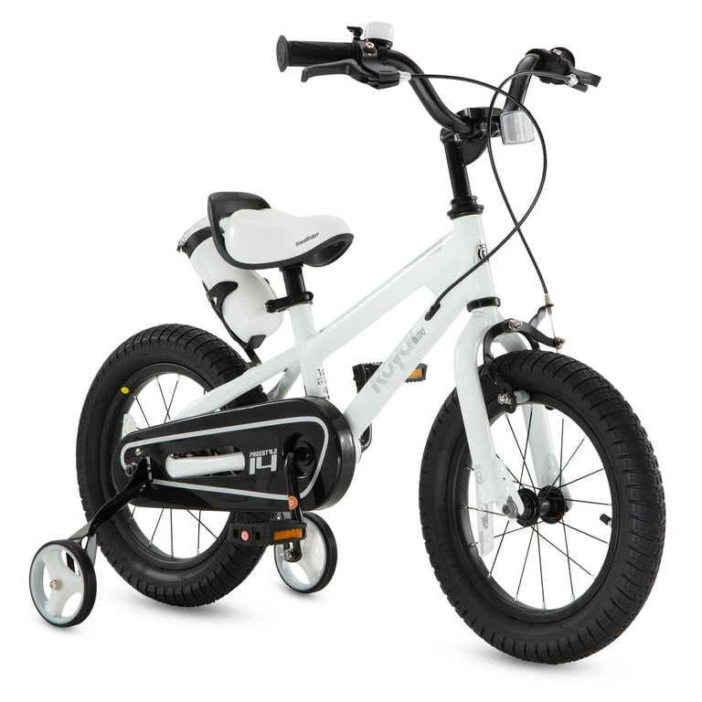 Royalbaby Boys Girls Kids Bike 16 In BMX Freestyle White Hand
