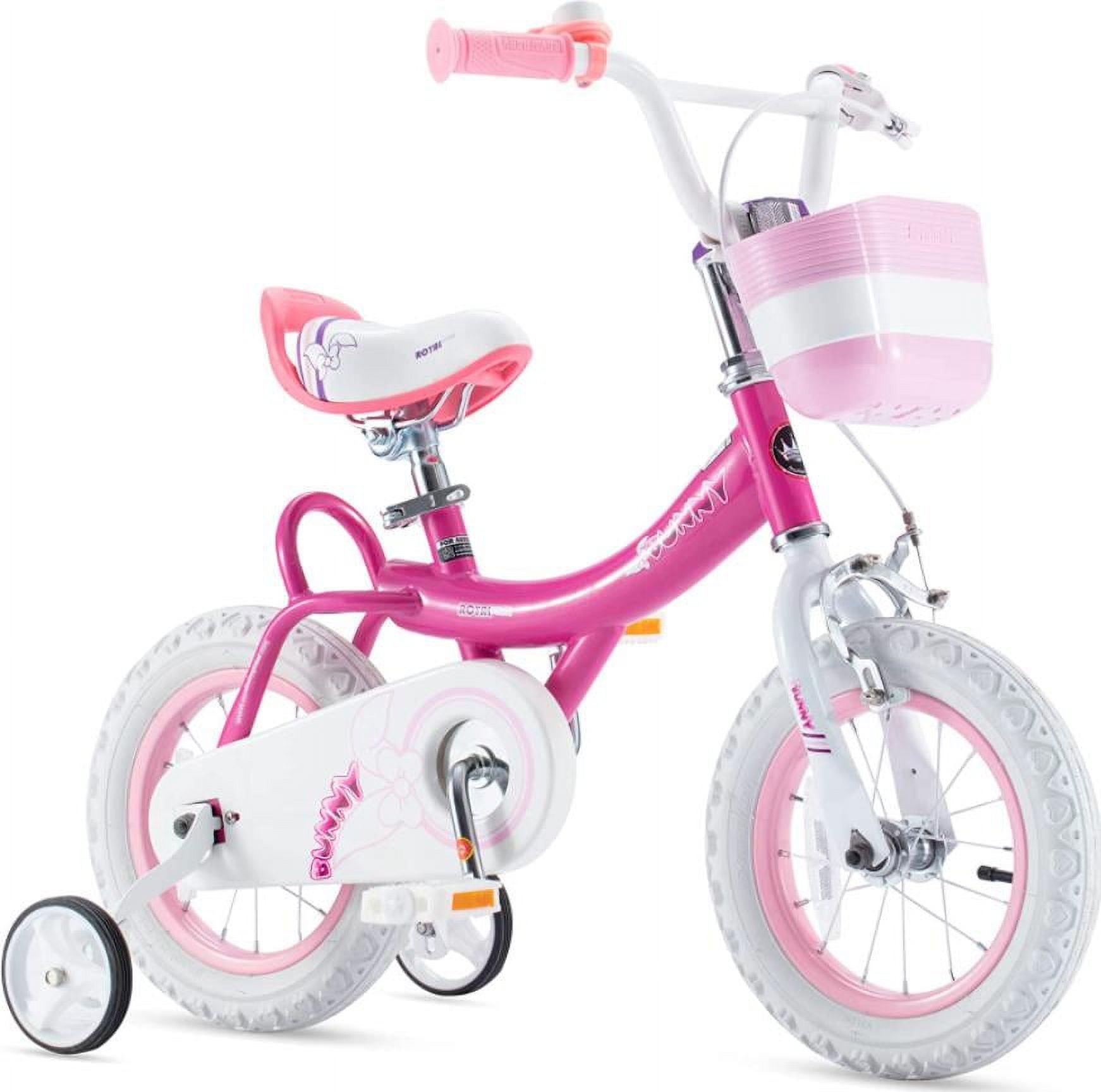 Royalbaby Bunny Girls Bike Fuchsia 12 In Kids bicycle Sansujyuku sansujyuku.com