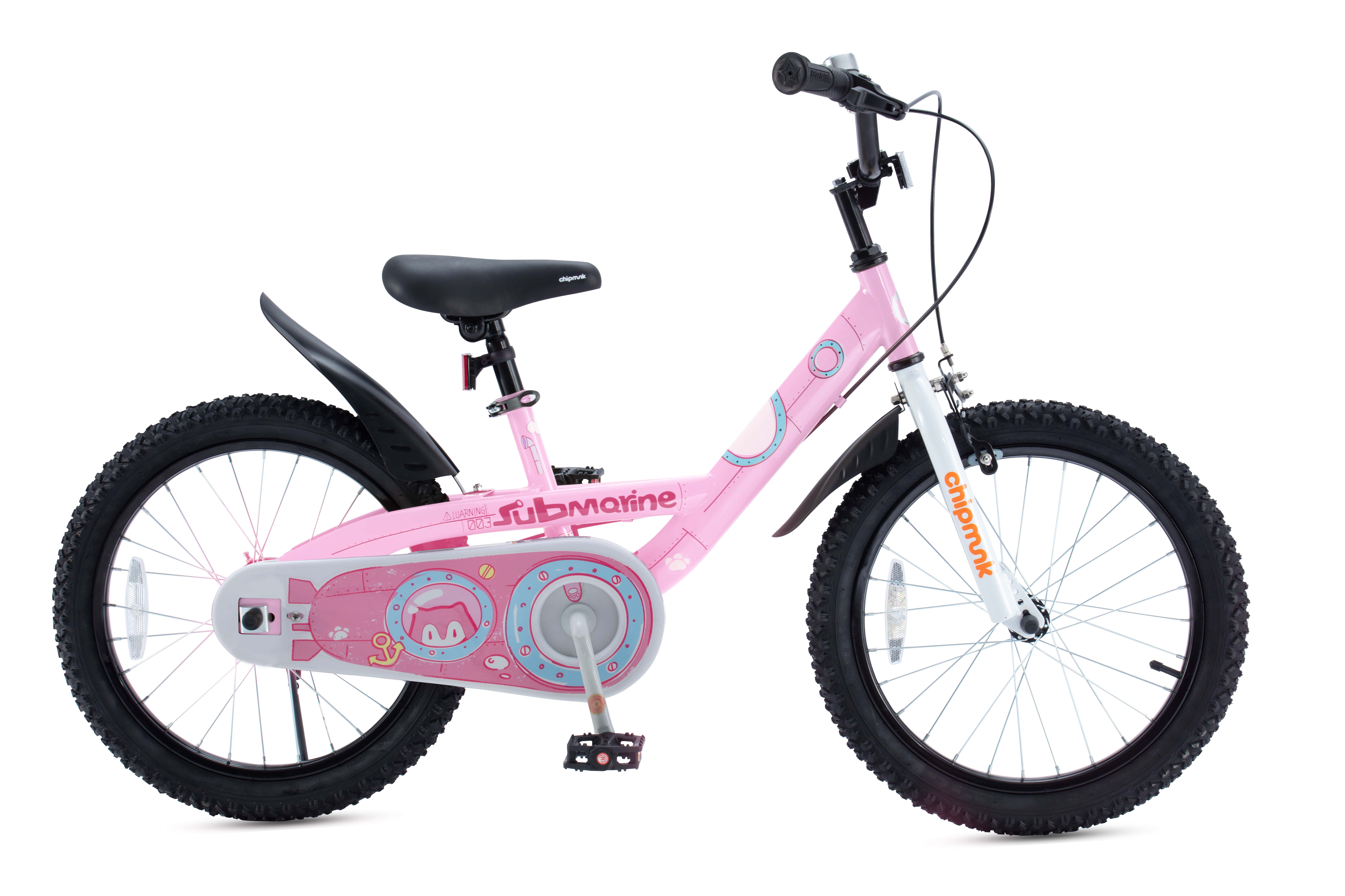 Royalbaby Chipmunk Boys Girls and Kid’s Submarine Steel 18 In Bike with kickstand Pink Sansujyuku sansujyuku.com