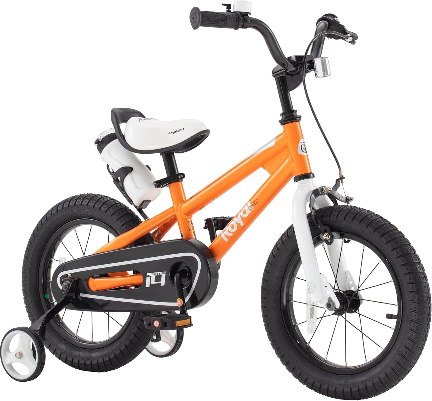 Royalbaby Freestyle 14" Bicycle for Boys and Girls Ages 3-6 Years, Orange
