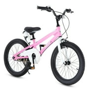 Royalbaby Freestyle 18 In Pink Kids Bike Boys and Girls Bike with Kickstand and Water Bottle