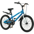 thumbnail image 1 of Royalbaby Freestyle 7 Kids Bike Toddlers 20 Inch Wheel Dual Handbrakes Bicycle Beginners Boys Girls Ages 3-5 Years, Kickstand and Water Bottle Included, Blue, 1 of 10