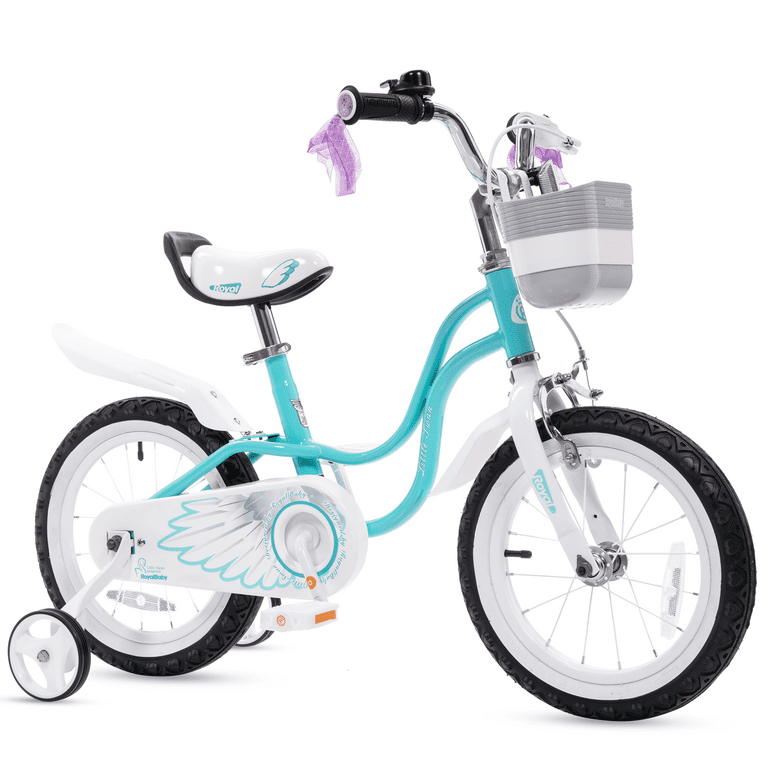 Royalbaby Little Swan Lake Blue 16 Girl's Bicycle With Training