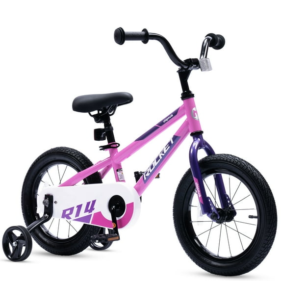 RoyalBaby Rocket 14 Inch Kids Bicycle for Boys and Girls Ages 4 to 7, Pink