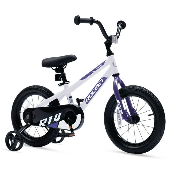 Royalbaby Rocket 14-Inch Bicycle for Kids Ages 4-7, White