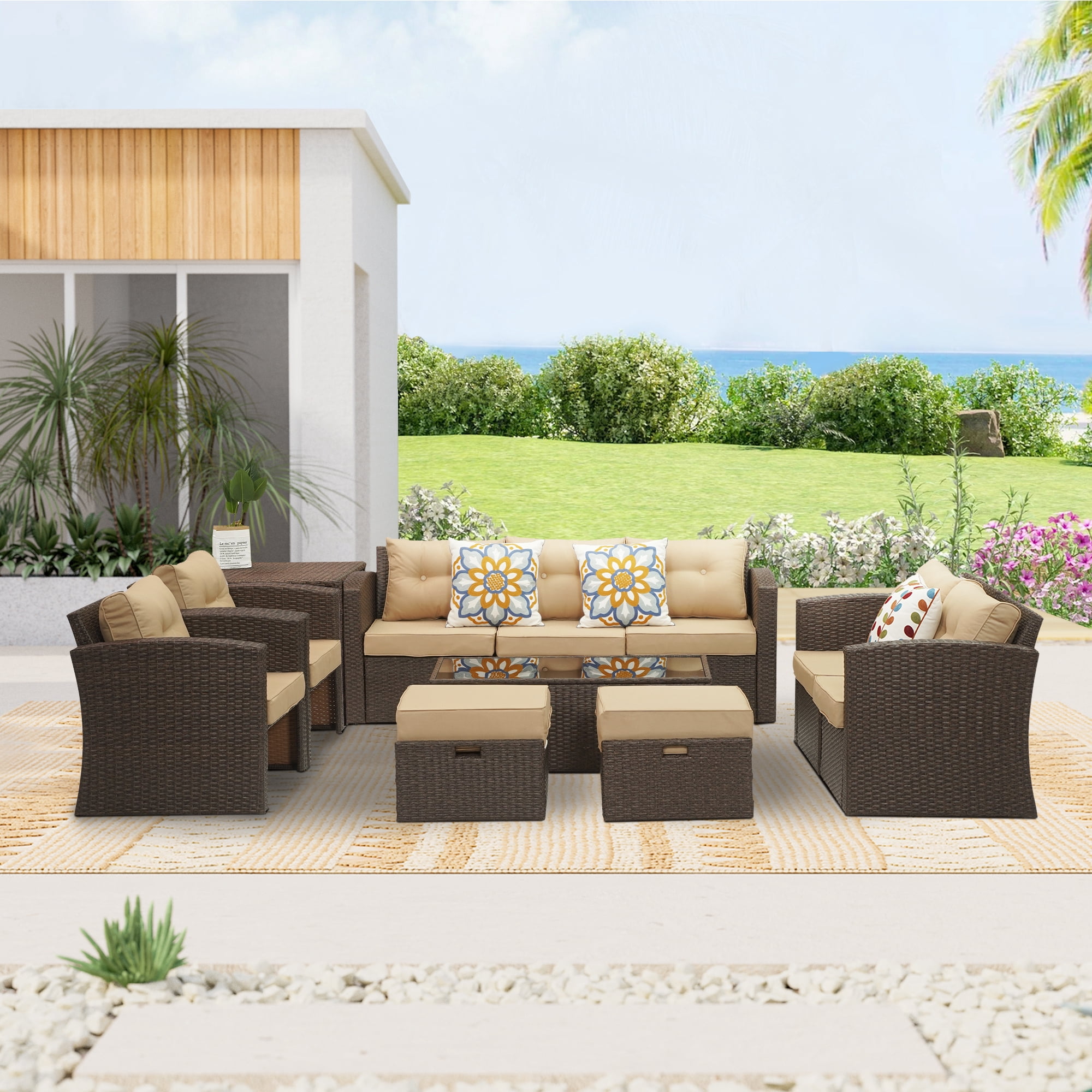 Royalcraft 11 Pieces Outdoor Patio Furniture AllWeather Patio