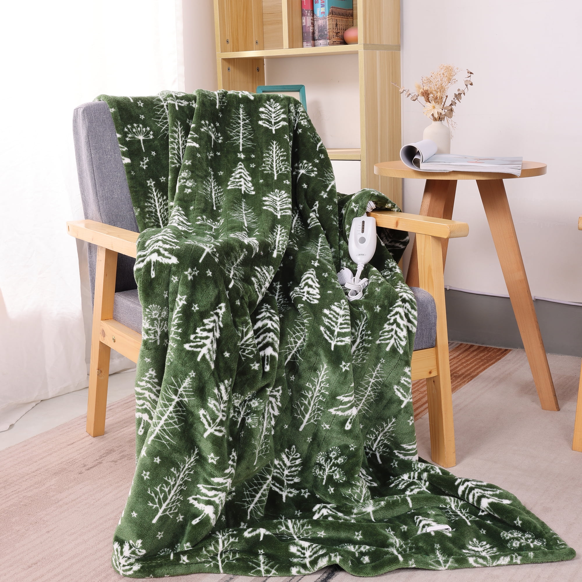 Royalcraft 50" x 60" Electric Blankets Heated Throw Soft Flannel