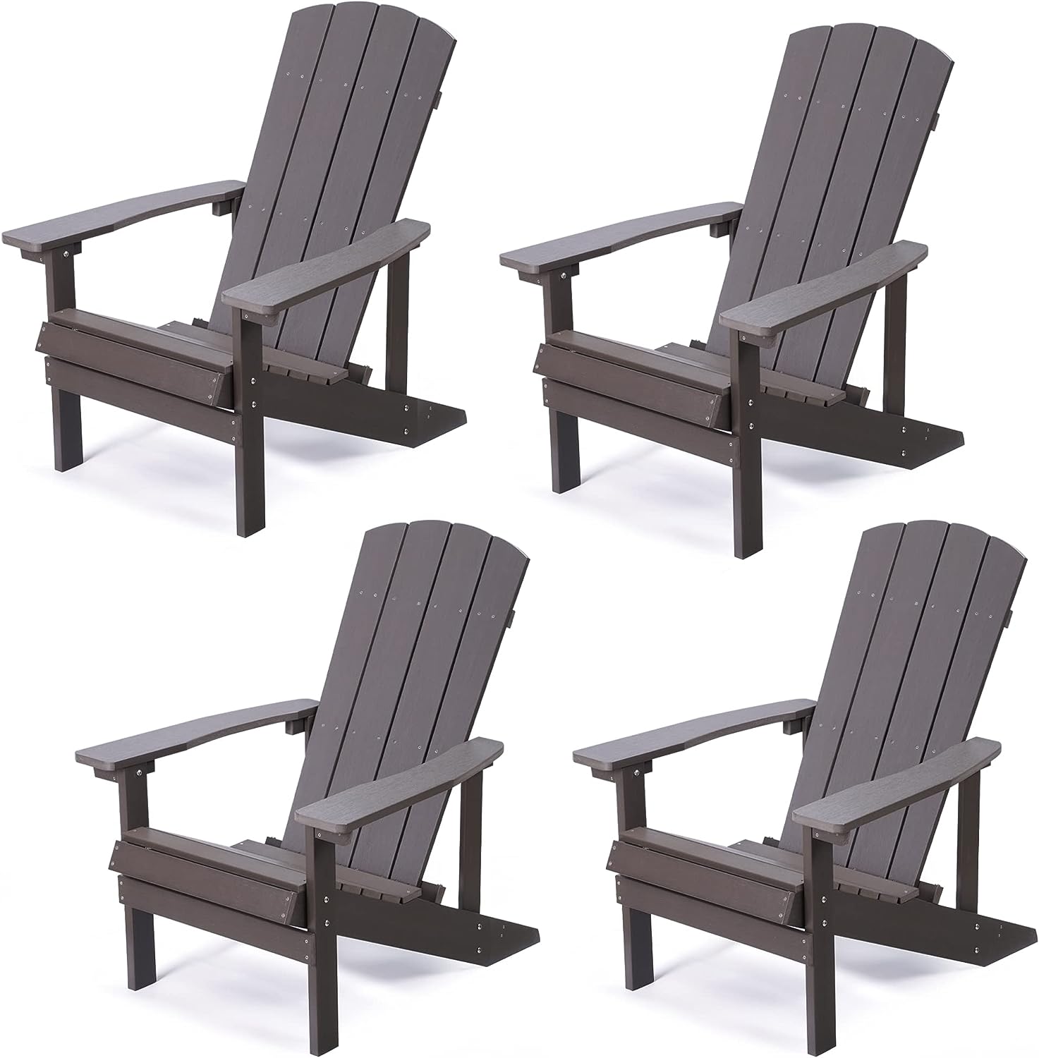 PolyTEAK King Size Spacious Adirondack Easy Maintenance All Weather