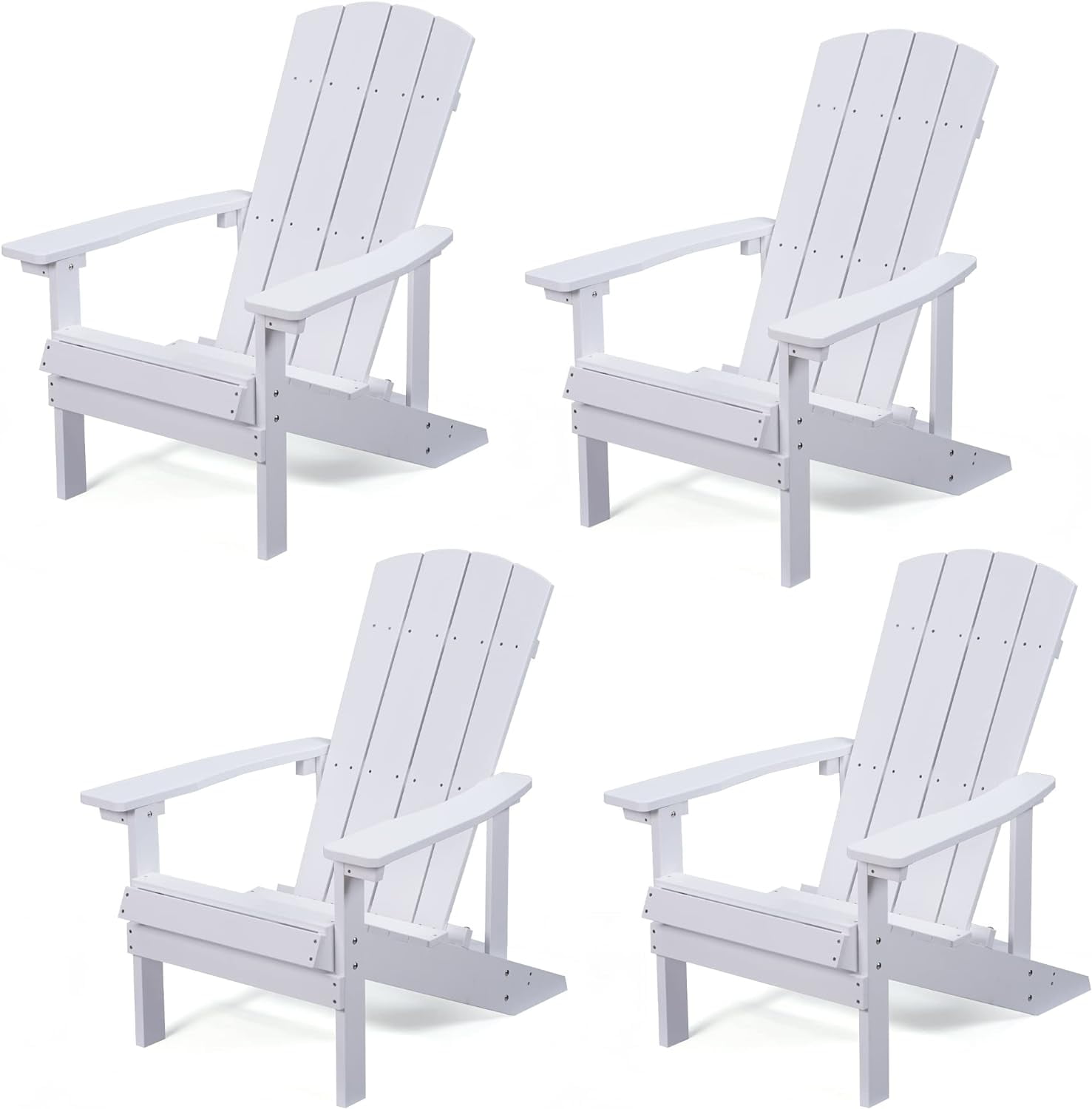Royalcraft Adirondack Chairs Set of 4, Outdoor Weather Resistant