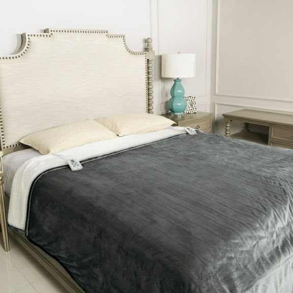 Royalcraft Electric Blanket King Size with Dual Control, 10 Heating Levels& 12 hours Auto-off, Overheat Protection, Beige