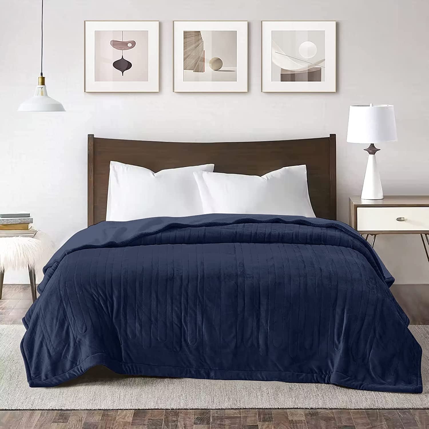 Royalcraft Heated Blanket Queen Size Heating Electric Throw Blanket Dual Control Soft Velvet 10 Heat Settings 12 Hours Auto Off Blue in Albania at ALL 10856 Rating 5
