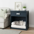 thumbnail image 1 of Royalcraft Vintage Small Storage Cabinet With LED Light, Hidden Cat Litter Box - Blue, 1 of 8