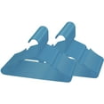 thumbnail image 1 of ROYALE 40 Pack Blue Plastic Hangers for Clothes - Heavy Duty Plastic Clothes Hanger Ideal for Everyday Standard Use - Lightweight & Space Saving Notched Plastic Hangers - Slim & Sleek Shoulder Groove, 1 of 9