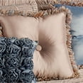 thumbnail image 1 of Royale Dusky Taupe Bedding Pillow Tufted 18" Square, 1 of 1