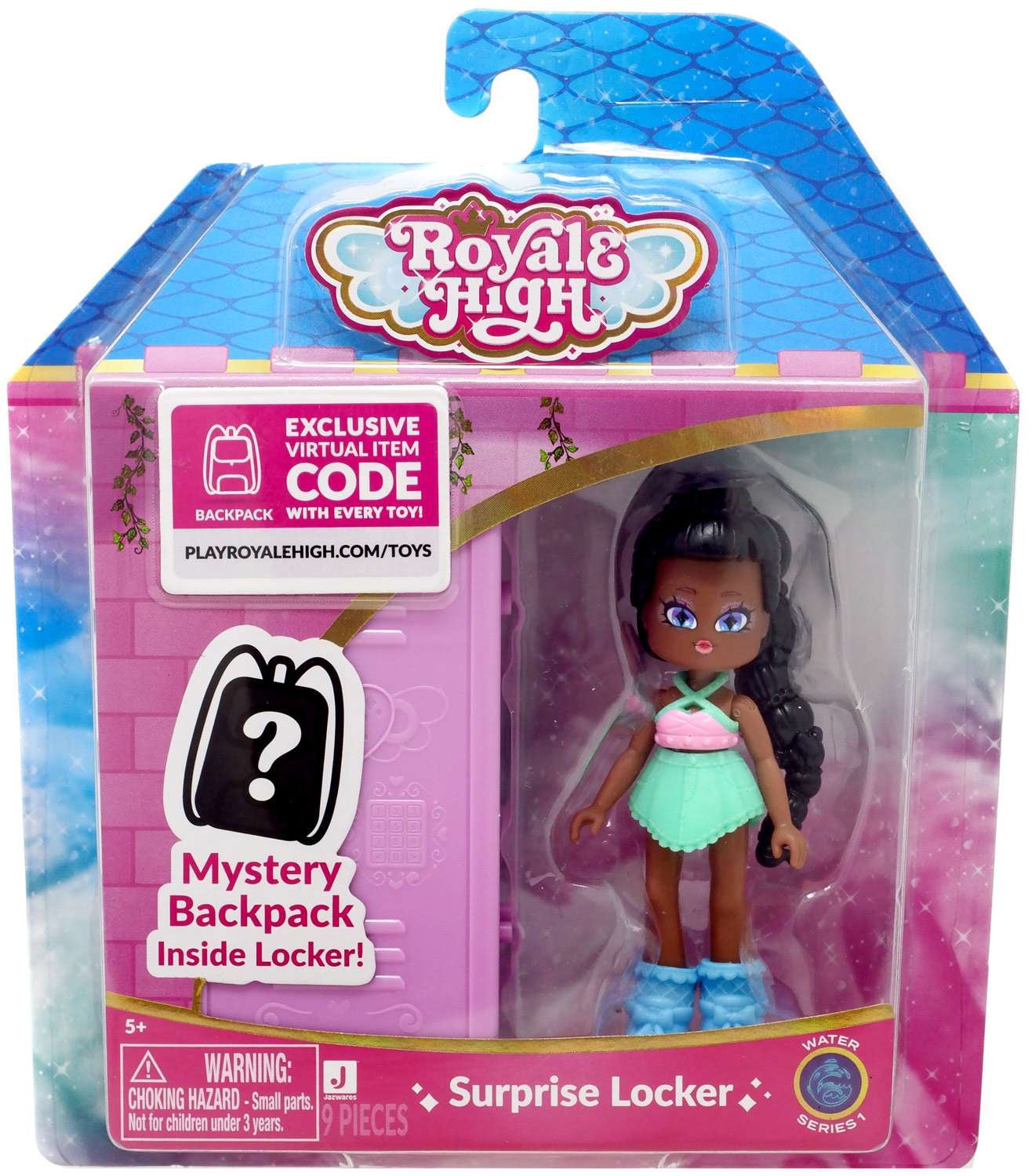 Royale High Surprise Locker Water Mini Doll (Mystery Backpack, Virtual Item Code)
