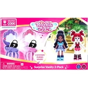 Royale High Surprise Vanity Doll 2-Pack Dark & Light, 2 Mystery Purses & Seashell Locket Virtual Item Code