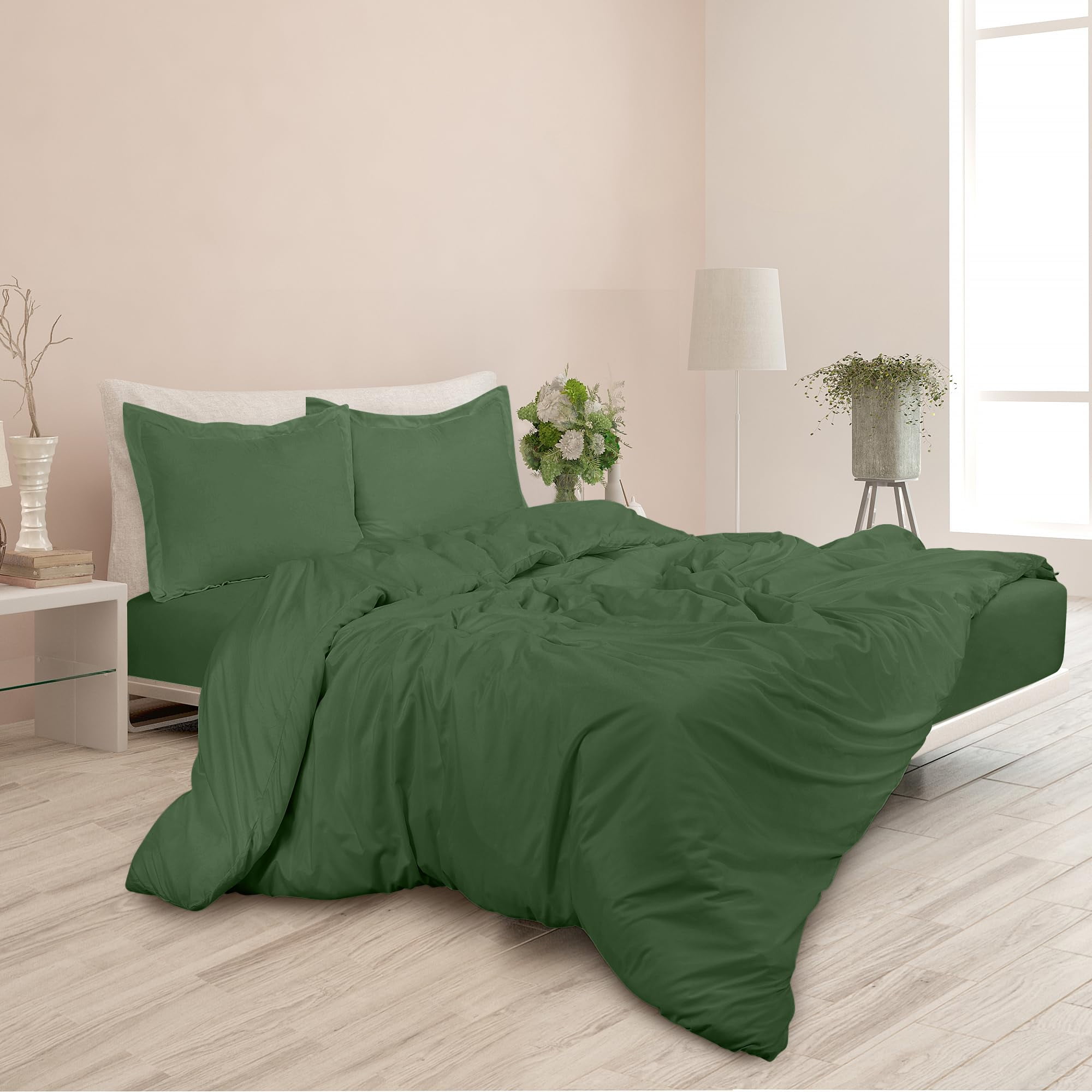 Hunter Green Duvet Cover