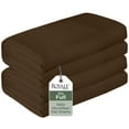 thumbnail image 1 of Royale Linens 2 Pack Bulk Flat Sheet Set - Top Sheets - Soft 1800 Microfiber - Wrinkle & Stain Resistant - for Hotel, Massage Table, Hospital, Dorm - Full Flat Sheet Sold Separately (Full, Chocolate), 1 of 9
