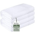 thumbnail image 1 of Royale Linens 2 Pack Bulk Flat Sheet Set - Top Sheets - Soft 1800 Microfiber - Wrinkle & Stain Resistant - for Hotel, Massage Table, Hospital, Dorm - Queen Flat Sheet Sold Separately (Queen, White), 1 of 9