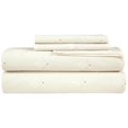 thumbnail image 1 of ROYALE LINENS 300 Thread Count 100% Long Staple Combed Cotton Sheet Set - 3 Piece Twin Bed Sheets - 1 Fitted, 1 Flat & Pillow case -Soft Cool & Crisp Sheet Set (Twin, Vanina White), 1 of 10