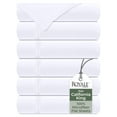 thumbnail image 1 of Royale Linens 6 Pack Bulk Flat Sheet Set - Top Sheets - Soft 1800 Microfiber - Stain Resistant - for Hotel, Massage Table, Hospital, Dorm - California King Flat Sheet Sold Separately (King Cal,White), 1 of 9