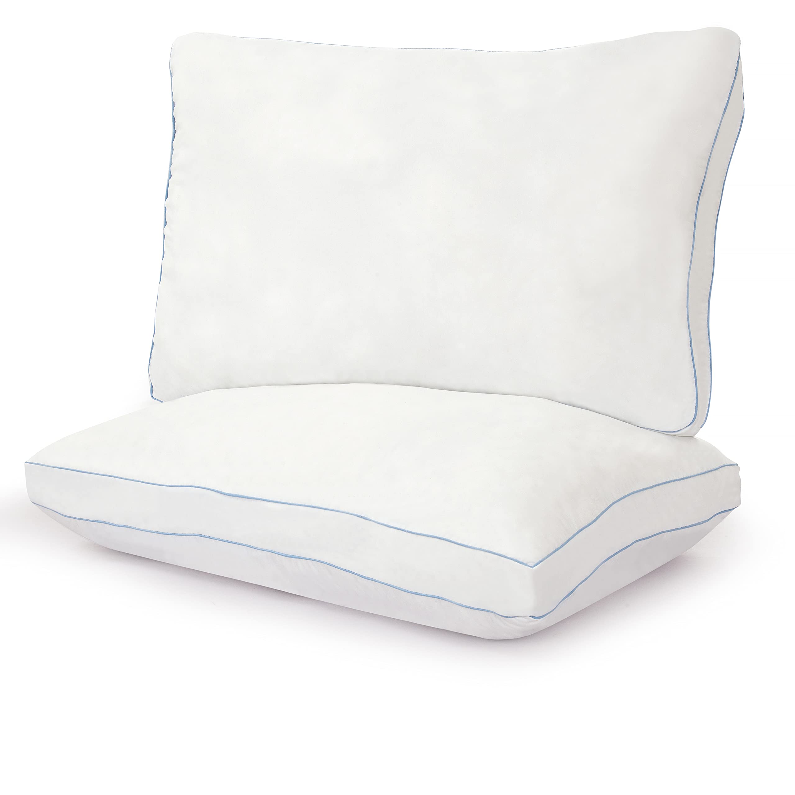 ROYALE LINENS Pillows Standard Size Set of 2 - Bed Pillows for Sleeping - Cooling Pillow for Back, Stomach & Side Sleepers - Down Alternative Standard Pillow - Hotel Quality - (20x26 Inche,Pack of 2)