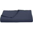 thumbnail image 1 of Royale Linens 300 Thread Count 100% Long Staple Combed Cotton Flat Sheet - Super Soft - Top Sheet - King Flat Sheet Sold Separately - Breathable, Cool & Crisp Percale Flat Sheet Only (King, Navy), 1 of 10