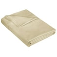 thumbnail image 1 of Royale Linen 400 Thread Count 100% American Grown Cotton Flat Sheet - Cooling Sheets - Twin Sheets - Luxury Sateen Weave - Twin Flat Sheet Sold Separately - Sand Flat Sheet Only (Twin, Moroccan Sand), 1 of 9