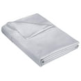 thumbnail image 1 of 400 Thread Count 100% American Grown Cotton Flat Sheet - Cooling Sheets - Twin Sheets - Luxury Sateen Weave - Twin Flat Sheet Sold Separately - Soft Silver Flat Sheet Only (Twin, Spanish Silver), 1 of 9