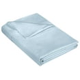 thumbnail image 1 of Royale linen 400 Thread Count 100% American Grown Cotton Flat Sheet - Cooling Sheets -Full Sheets - Luxury Sateen Weave - Full Flat Sheet Sold Separately - Blue Flat Sheet Only (Full, Caribbean Blue), 1 of 9