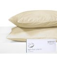 thumbnail image 1 of Royale Linens 400 Thread Count 100% American Grown Cotton Pillowcase Set - Luxury Sateen King Pillow case - 20"x40" Inch Soft & Smooth Set of 2 Beige Pillowcases - (King, Moroccan Sand), 1 of 9