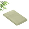 thumbnail image 1 of Royale Linens Bamboo Twin Flat Sheets Only - Cooling Sheets - Organic Viscose Derived from Bamboo - Twin Size Flat Sheet Only - Top Sheet - Breathable & Silky Bedding (Twin, Sage Green), 1 of 9