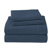 Royale Linens Blue Polyester Sheet Sets, Queen (4 Pieces)