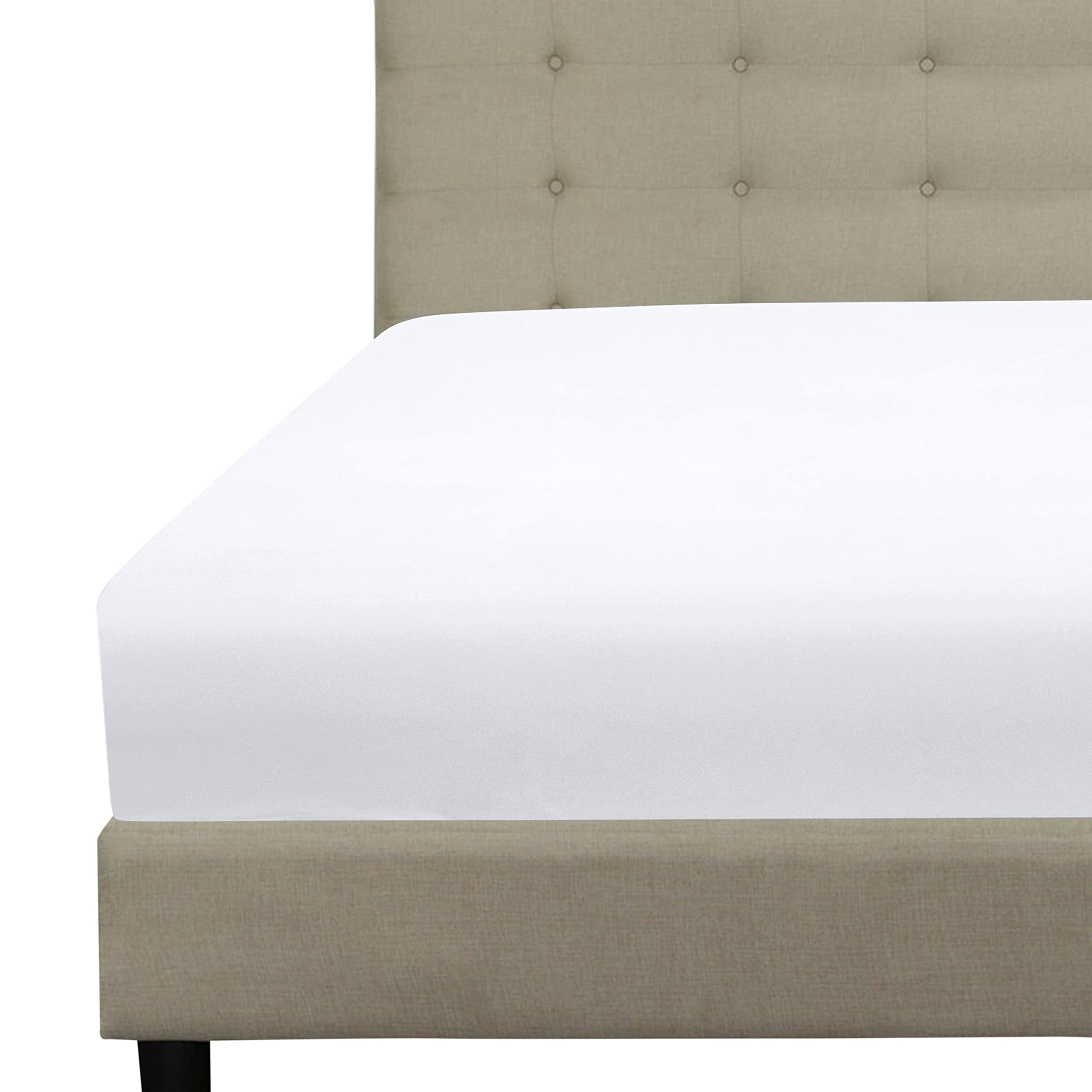 White Queen Deep Pocket Microfiber Fitted Sheet