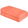 thumbnail image 1 of Royale Linens Full Size Flat Sheet Only - Brushed 1800 Microfiber - Wrinkle&Stain Resistant - Hotel Quality Flat Sheet Sold Separately - Top Sheet for Bed (Full, Coral), 1 of 10