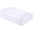 thumbnail image 1 of Royale Linens King Flat Sheet Only - Brushed 1800 Microfiber - Wrinkle&Stain Resistant - Hotel Quality Flat Sheet Sold Separately - Top Sheet for Bed (King, White), 1 of 10
