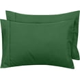 thumbnail image 1 of Royale Linens Queen Pillowcase Set of 2 - Bed Pillow Cover - 20" x 30" - Pillowcases - 1800 Brushed Microfiber, Wrinkle & Fade Resistant - Soft & Cozy- Queen Size Pillow Case (Queen, Hunter Green), 1 of 9
