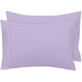 thumbnail image 1 of Royale Linens Standard Pillowcase Set of 2 - Bed Pillow Cover - 20"x26" - Pillowcases - 1800 Brushed Microfiber, Wrinkle & Fade Resistant - Soft & Cozy- Standard Size Pillow Case (STD, Lavender), 1 of 9