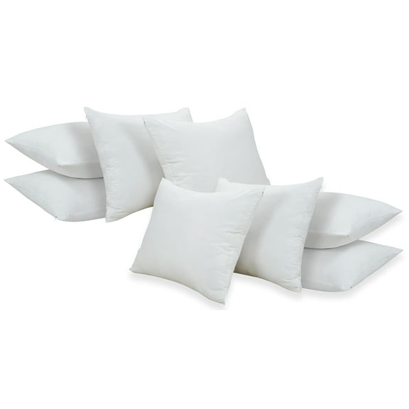 Royale Linens Waterproof Pillow Protectors King 8 Pack 100% Soft Brushed Microfiber Pillow Cover - Soft Quiet Zippered Pillows Protectors Non - Terry (King- Set of 8 - 20x36)