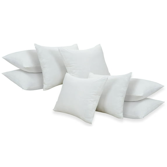 Royale Linens Waterproof Pillow Protectors Queen 8 Pack 100% Soft Brushed Microfiber Pillow Cover - Soft Quiet Zippered Pillows Protectors Non - Terry (Queen- Set of 8 - 20x30)